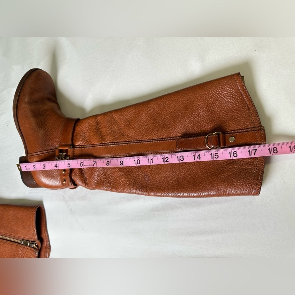 Tory Burch Brown Leather Tall Riding Boots in Size 7.5 - Picture 7 of 17